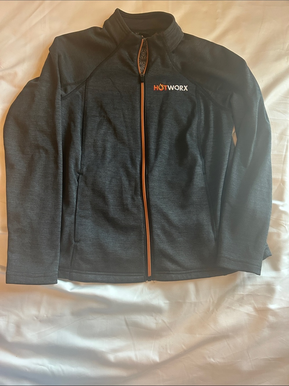 Hotworx dark Grey Jacket with Orange Zip